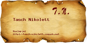 Tasch Nikolett névjegykártya